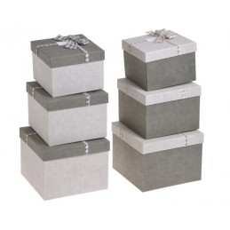 Pudełko kwadratowe 4szt/kpl