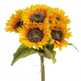 Słonecznik w bukiecie x5 35 cm