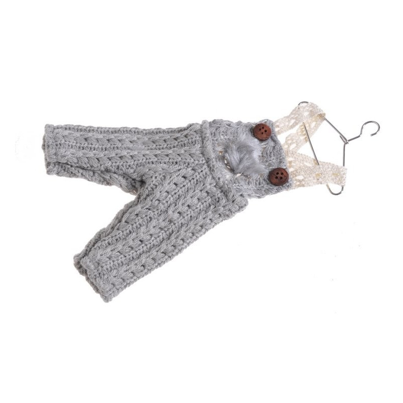 Spodenki zawieszka 20x10 cm  - zawieszka GREY-CREAM