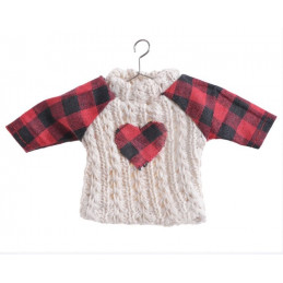 Sweterek zawieszka 18x10 cm  -  CREAM