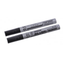 Marker srebrny 14cm SNOWMAN