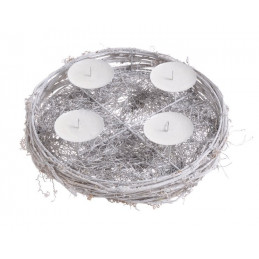 Świecznik x4- patera 25 cm