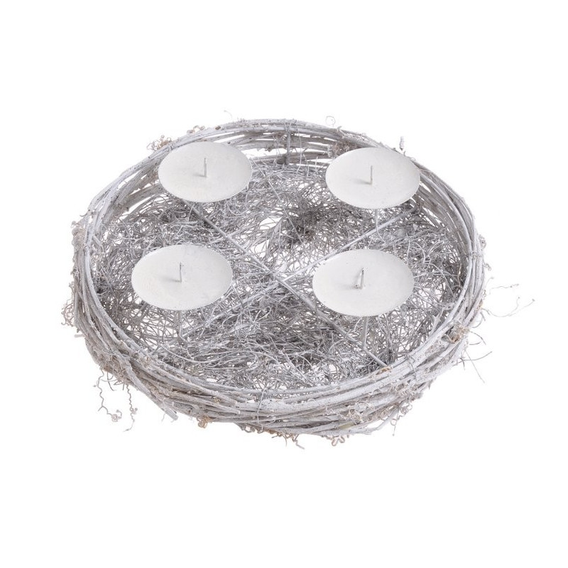 Świecznik x4- patera 25 cm