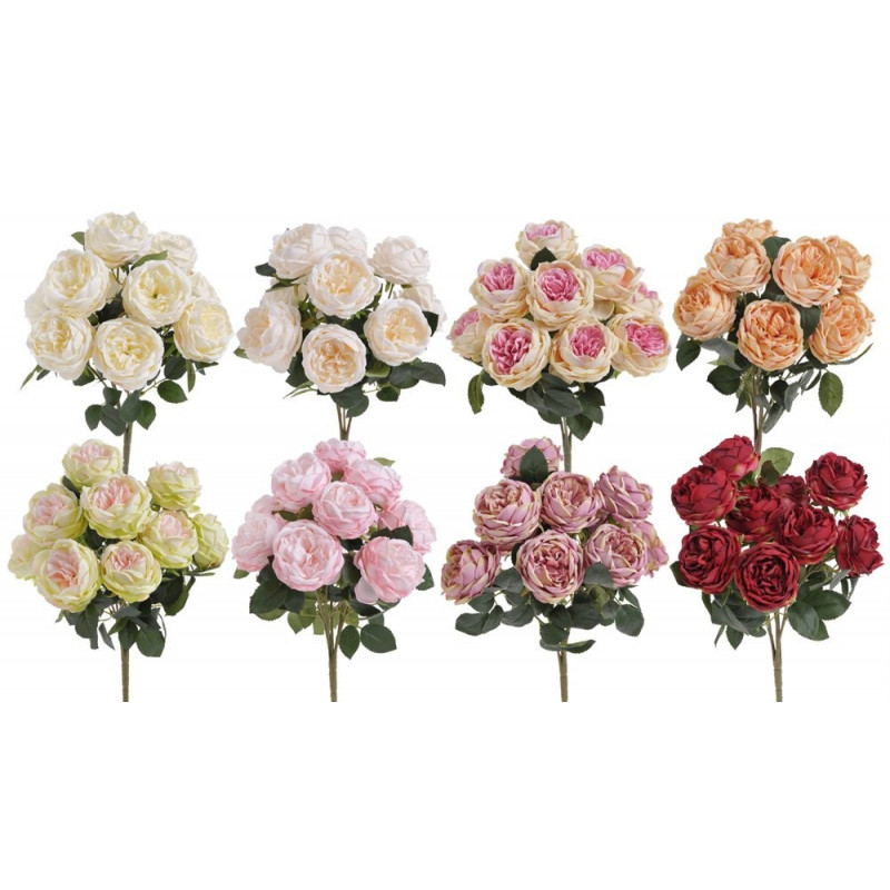 Bukiet róż 10szt, 45cm MIX KOLORÓW