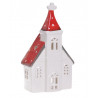 Kościół  szkliwiony - lampion 10,5 cm