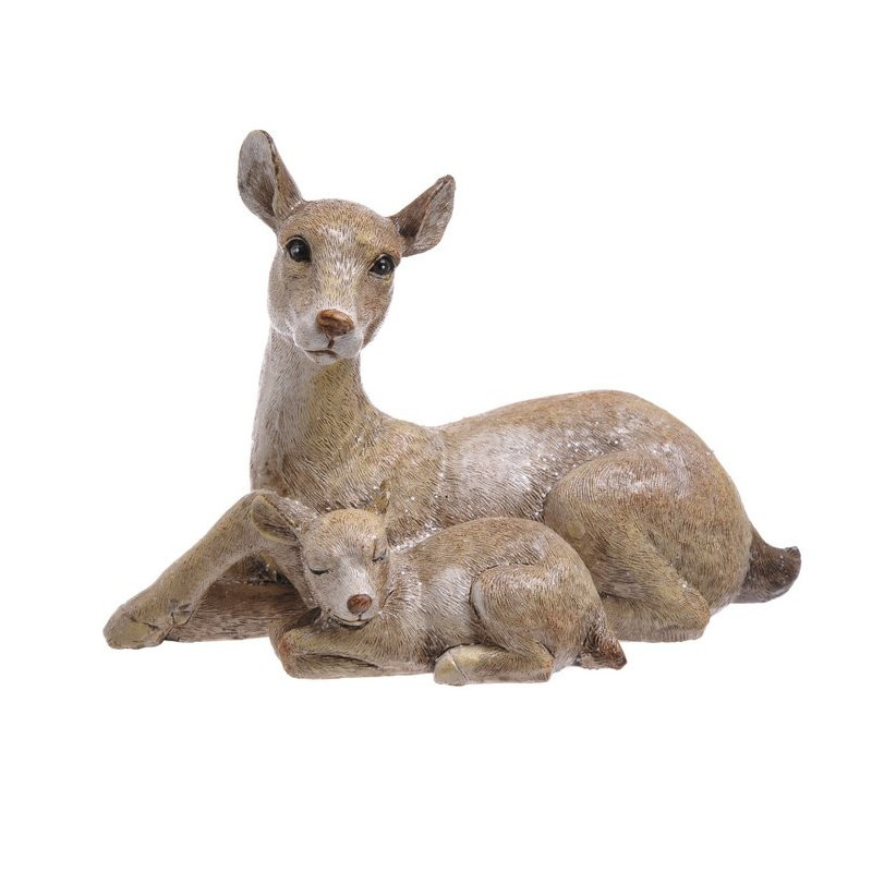 Sarna z młodym 17-12 cm