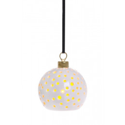 Kula ceramiczna - lampka led 7,5 cm