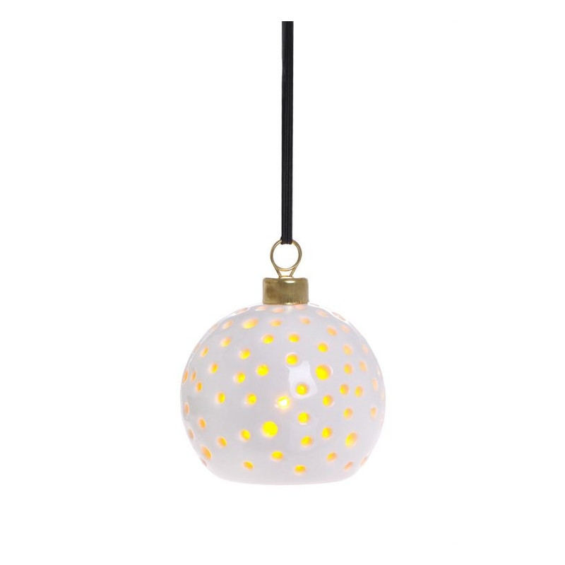 Kula ceramiczna - lampka led 7,5 cm
