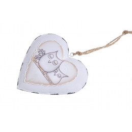 Serce zawieszka 10 cm - metal