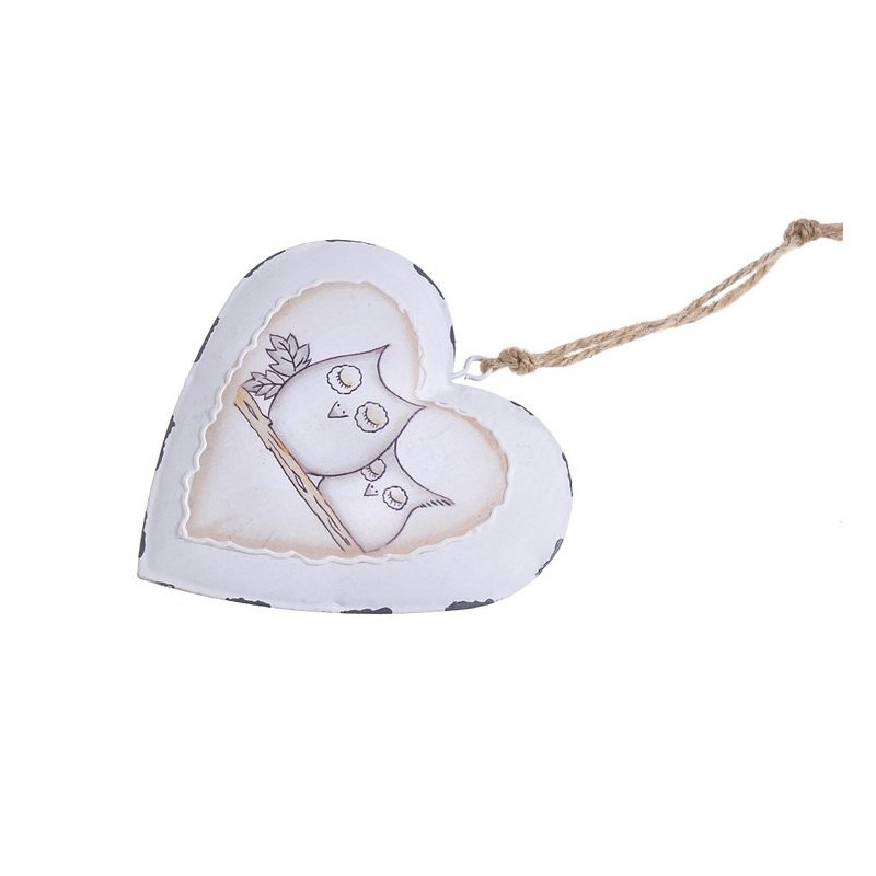 Serce zawieszka 10 cm - metal