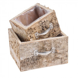 Szufladki z brzozy zestaw - drewno