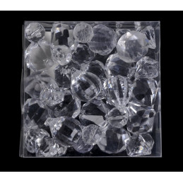 Przezroczyste diamenty 300g 2-4 cm