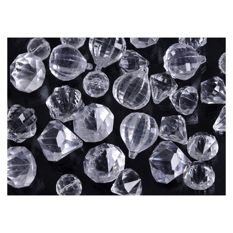 Przezroczyste diamenty 300g 2-4 cm