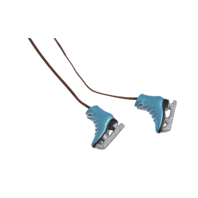 Łyżwy zawieszka kpl 35-4cm blue