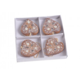 Serce zawieszka 4szt-kpl 1,5 cm