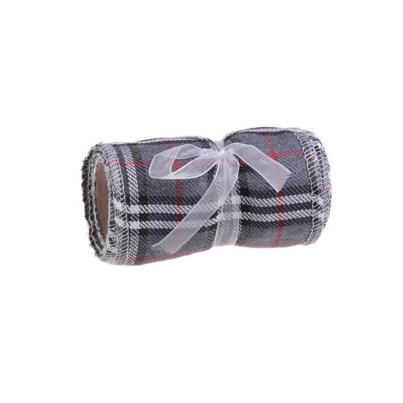 Tasma dekoracyjna w kratkę 145 cm x 10 cm