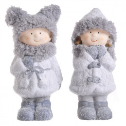Zimowe dziecko 16,5 cm  MIX - ceramika