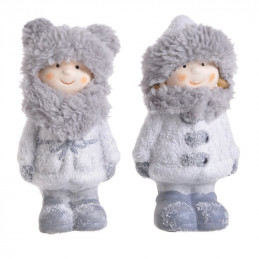 Zimowe dziecko 12,5 cm  MIX - ceramika