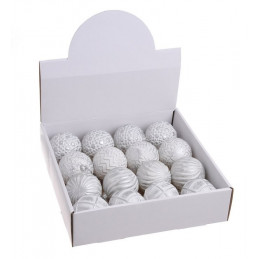 Bombki 8 cm 16szt-kpl