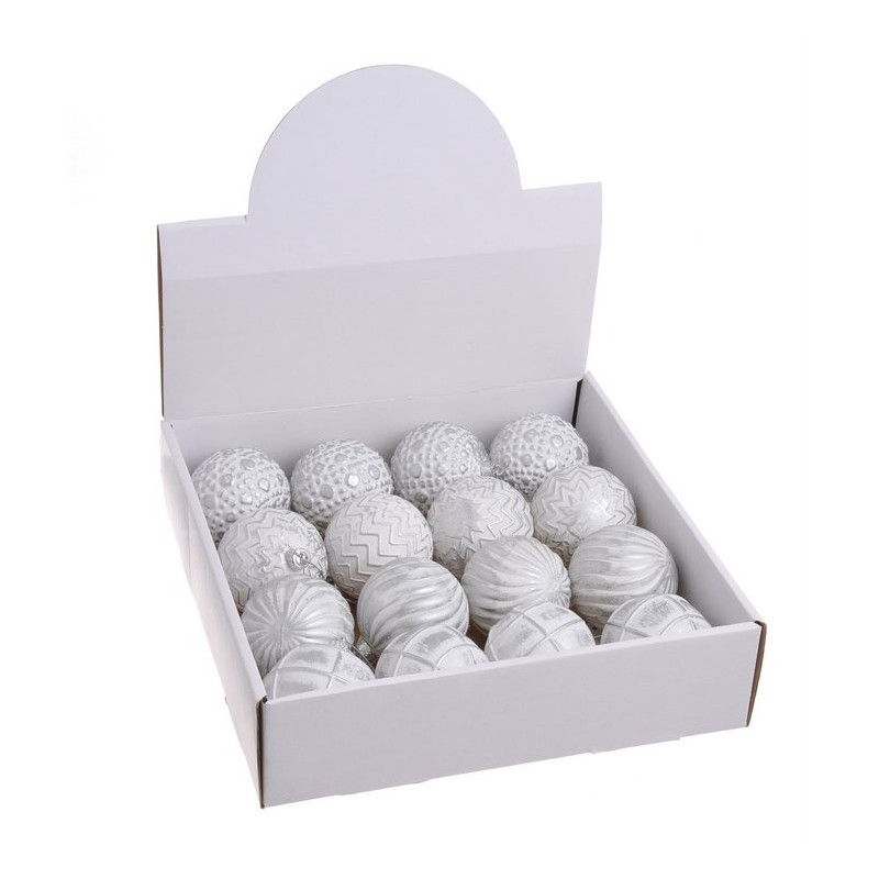 Bombki 8 cm 16szt-kpl