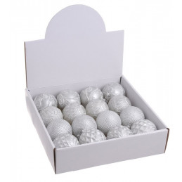 Bombki 8 cm 16szt-kpl