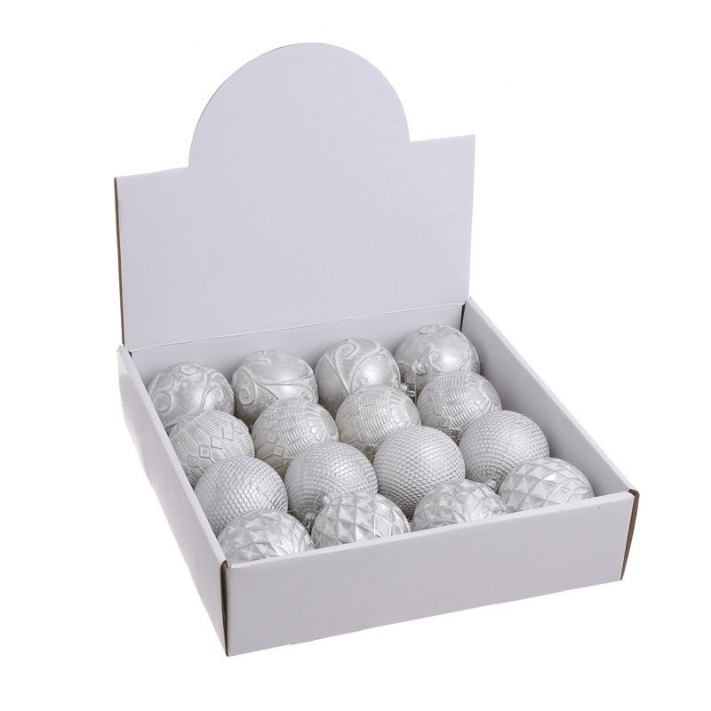 Bombki 8 cm 16szt-kpl