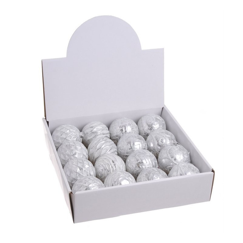 Bombki 8 cm 16 szt-kpl