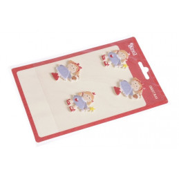 Naklejki dziewczynki 4szt-kpl, 3,5 cm