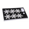 Światełka śnieżynki x6, 12 cm -  transparent-silver
