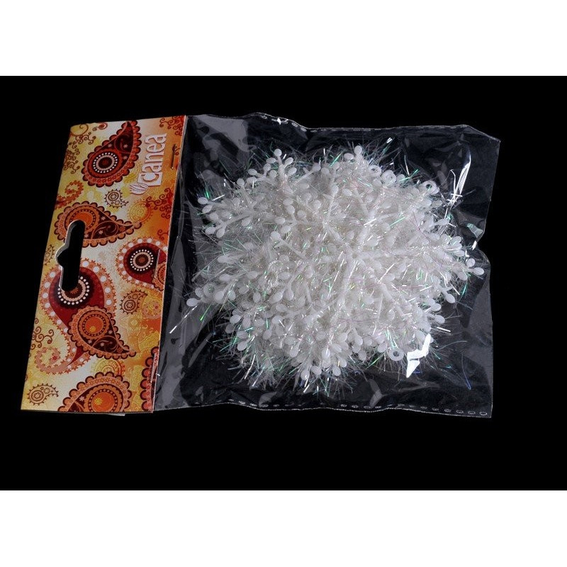 Śnieżynki 8 cm 12 szt/paczka