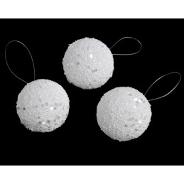 Kulka styropianowa brokat 5 cm, 24szt-pacz