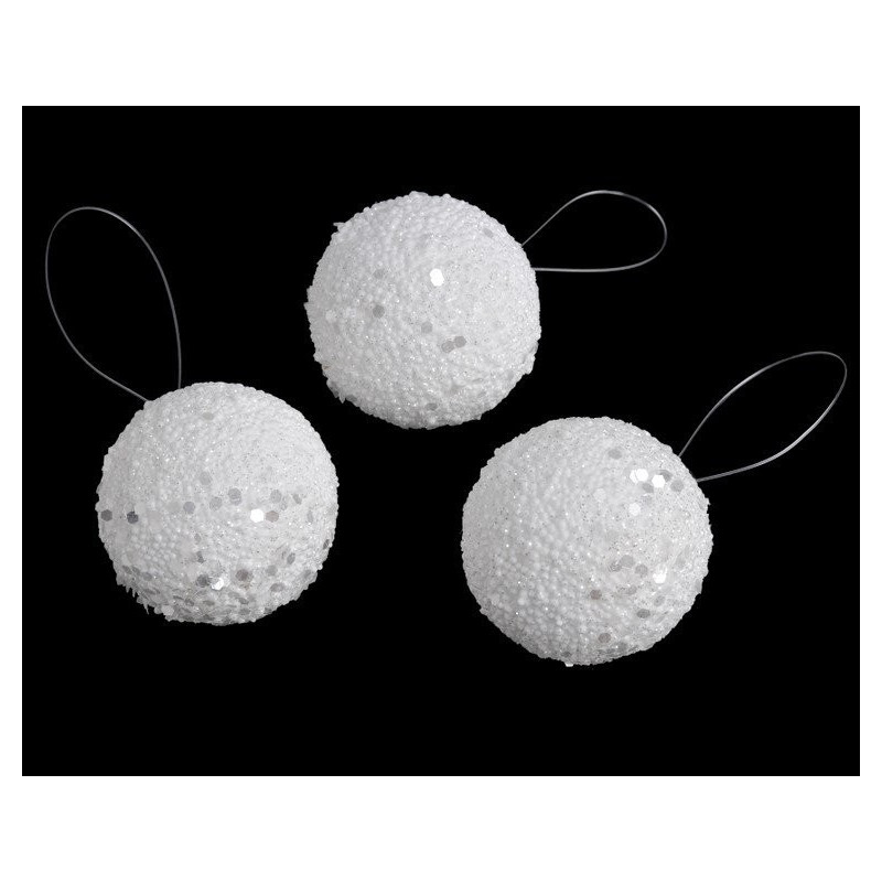 Kulka styropianowa brokat 5 cm, 24szt-pacz