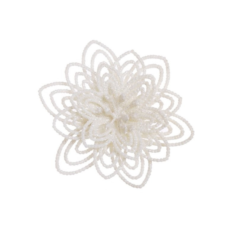 Kwiaty 10 cm, 2szt-kpl - ozdoba choinkowa