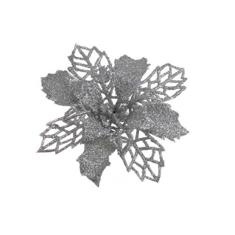 Gwiazda betlejemska 9 cm, 3szt-kpl- ozdoba choinkowa