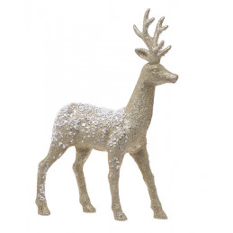 Jeleń 32 cm - dekoracja zimowa