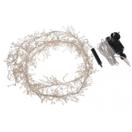 Lampki 4x2m-200LED, zasilanie 12V światło ciepłe