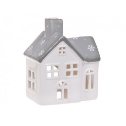 Domek ceramiczny szkliwiony - lampion 10 cm