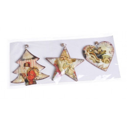 Zawieszki, zestaw 3szt/kpl