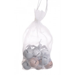 Dzwonki 4cm w siatce, 12szt/kpl