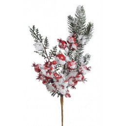Ośnieżona gałązka cedrowa 30 cm