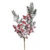 Ośnieżona gałązka cedrowa 30 cm