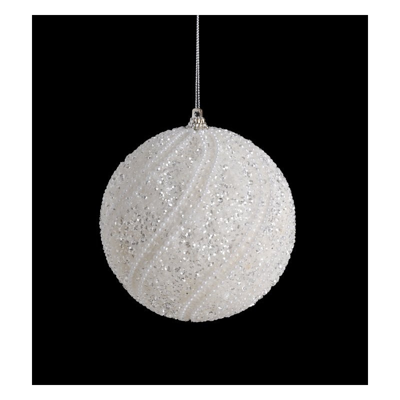 Bombka dżety-perły 12 cm - ozdoba choinkowa