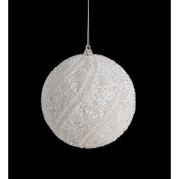 Bombka dżety-perły 10 cm - ozdoba choinkowa