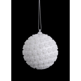 Bombka kwiaty z pereł 8 cm