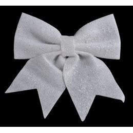 Kokarda -brokat 29 cm  -ozdoba choinkowa