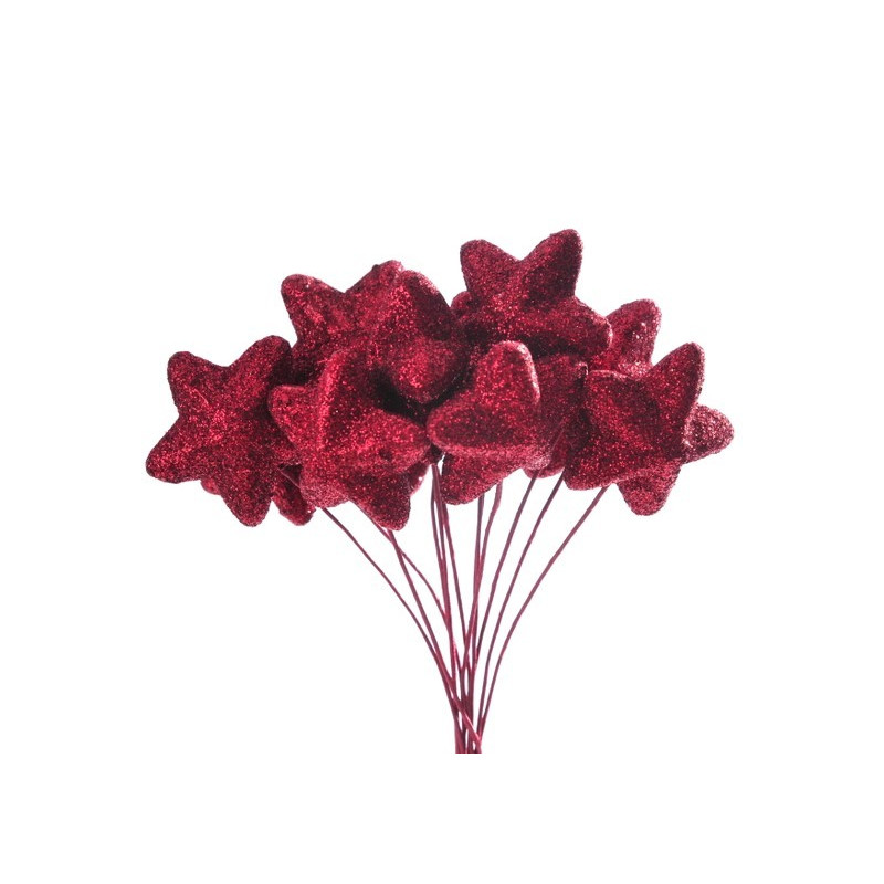 Gwiazdka wypukła S w pęczku - paczka/12 sztuk