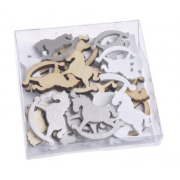 Zestaw ozdób paczka 10x10x2 cm