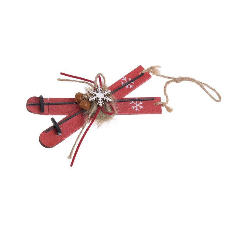 Narty 15 cm - zawieszka choinkowa