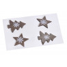 Zestaw świąteczny- naklejki 4,5 cm, 4 szt