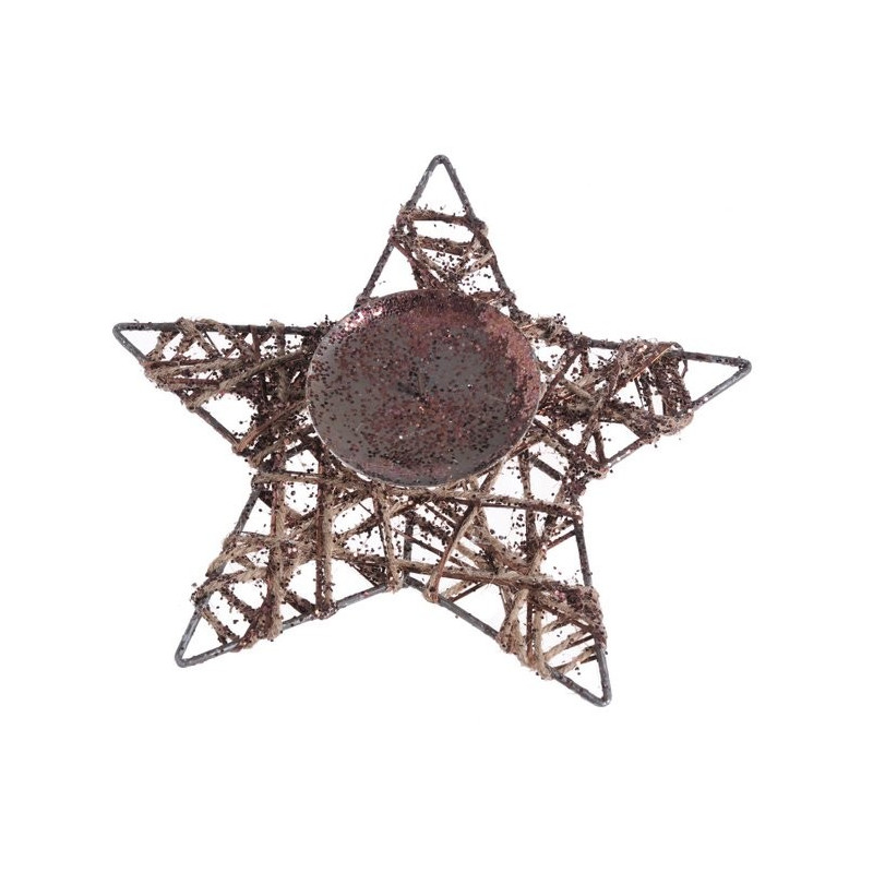 Podstawka pod świecę - gwiazda 25 cm DK